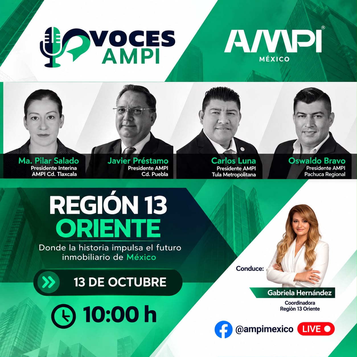 🎙️🚀 𝗩𝗢𝗖𝗘𝗦 𝗔𝗠𝗣𝗜 | 𝗥𝗘𝗚𝗜𝗢́𝗡 𝟭𝟯 𝗢𝗥𝗜𝗘𝗡𝗧𝗘 🏢